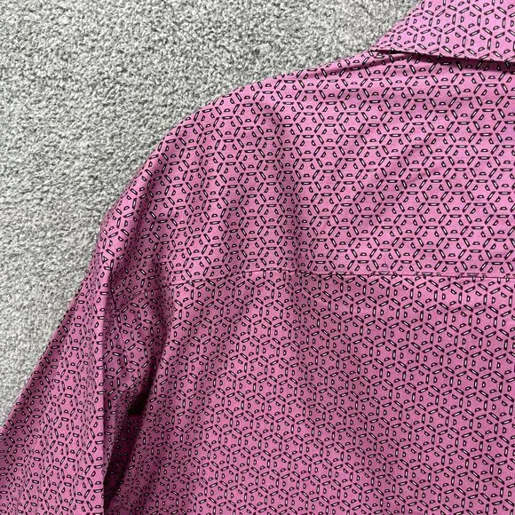 Alfani Shirt Men's Medium 15 15.5 32-33 Purple Button Up Regular Fit Long Sleeve - Picture 14 of 16